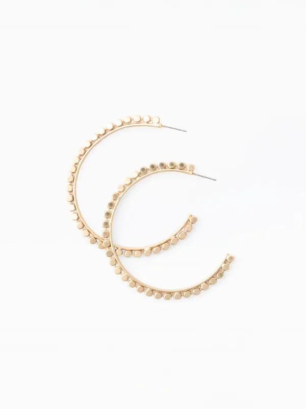 Winnie Hoop Earrings made by Michelle McDowell