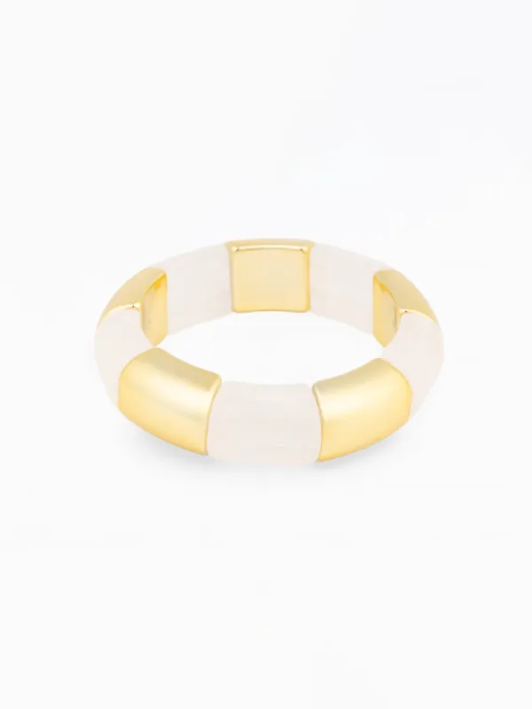 Audrey Bracelet | White made by Michelle McDowell