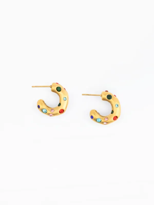 Hadley Hoop Earrings made by Michelle McDowell