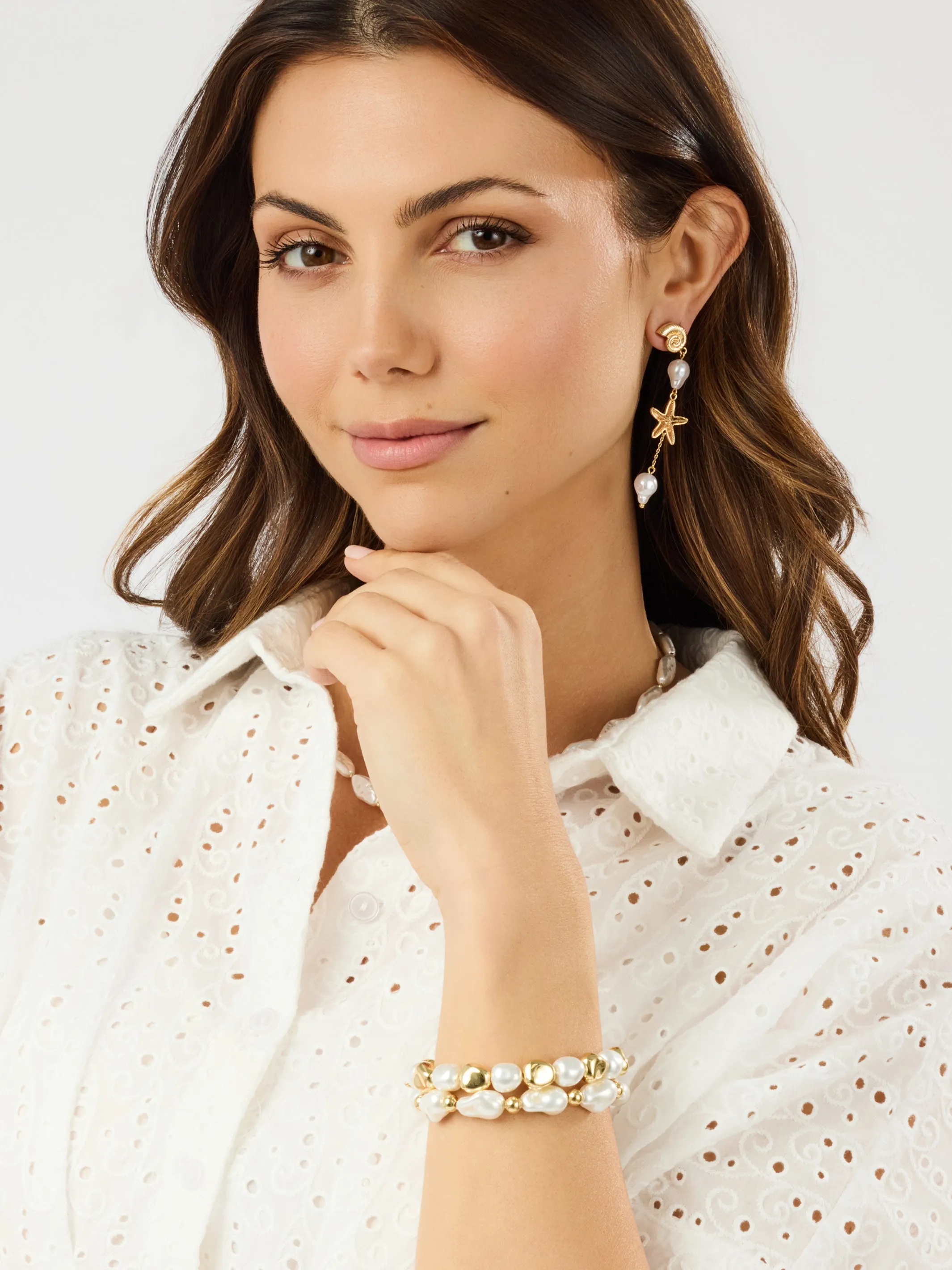Ramona Pearl Earrings sold by Michelle McDowell product image thumbnail 2