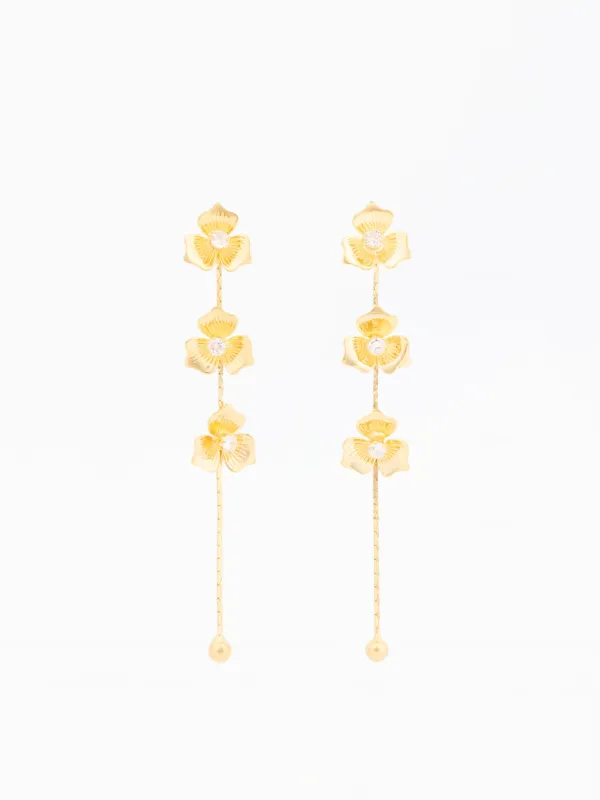 Emerson Flower Earrings made by Michelle McDowell