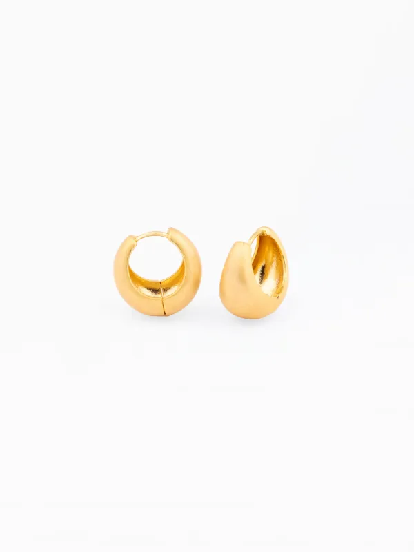 Brianna Huggie Earrings made by Michelle McDowell