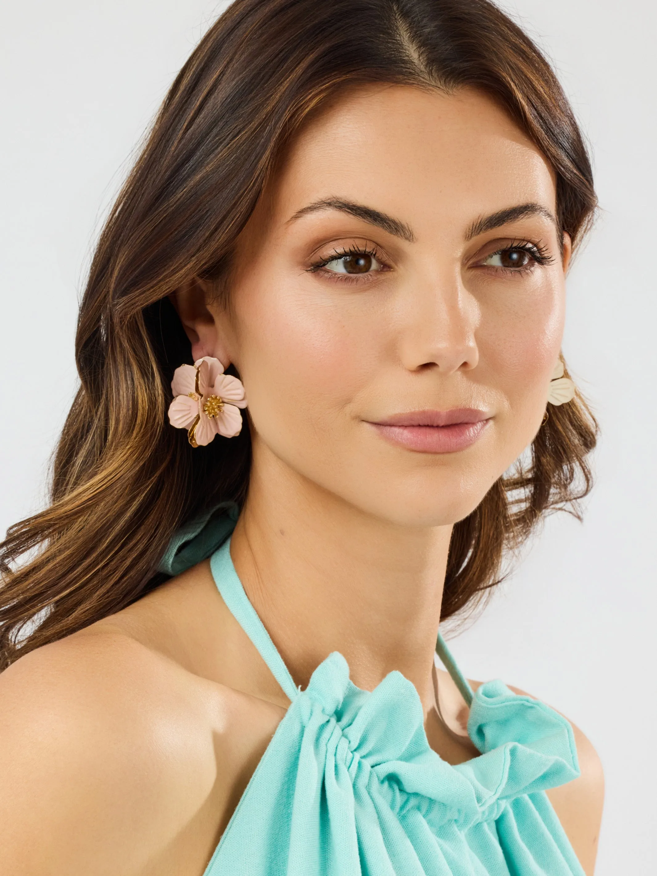 Bowie Flower Earrings | Pink sold by Michelle McDowell product image thumbnail 2