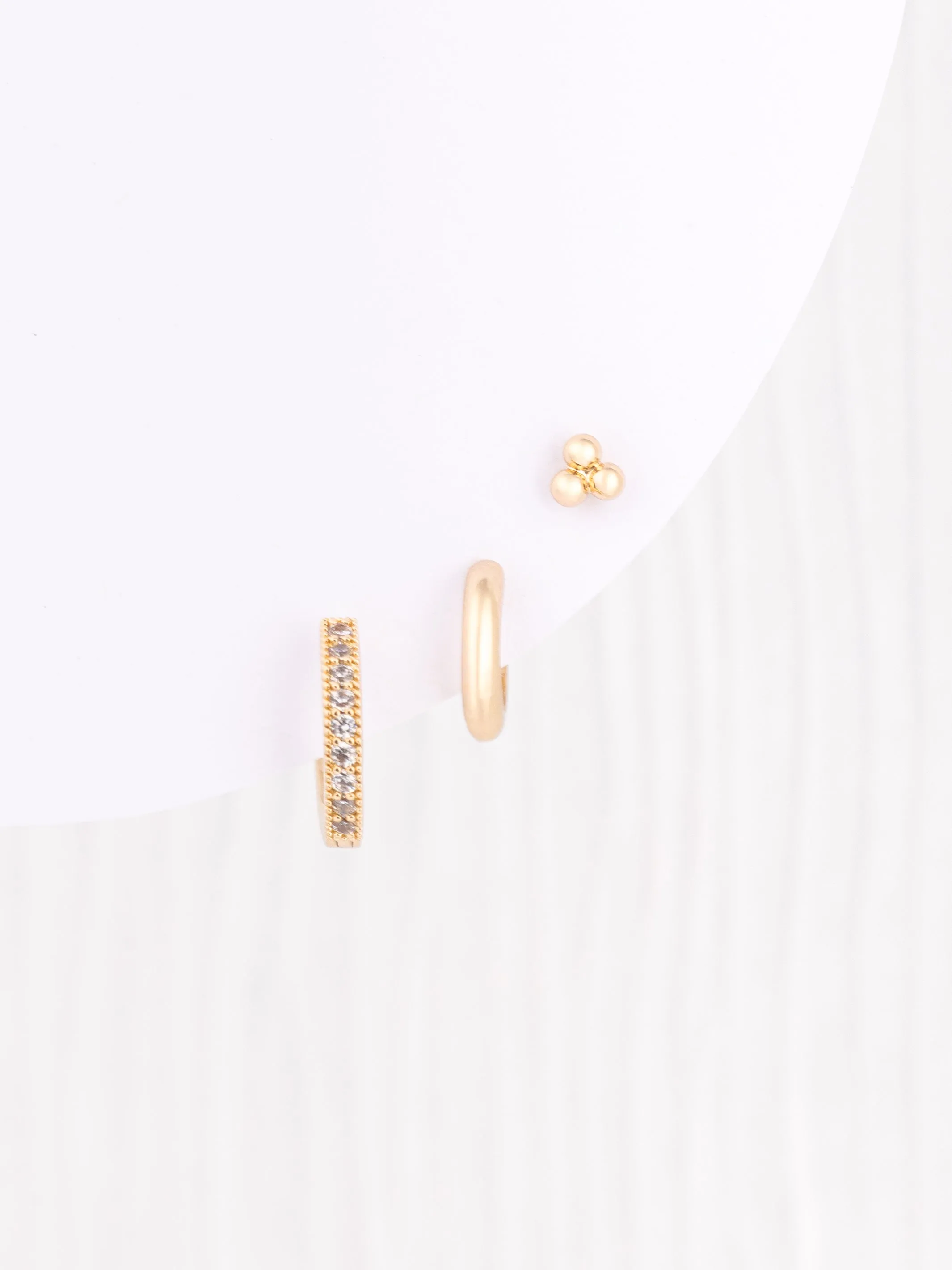 Priya Earrings | Set of 3 sold by Michelle McDowell