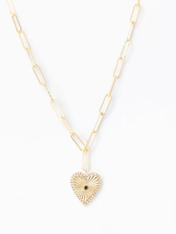 Hadley Heart Necklace made by Michelle McDowell