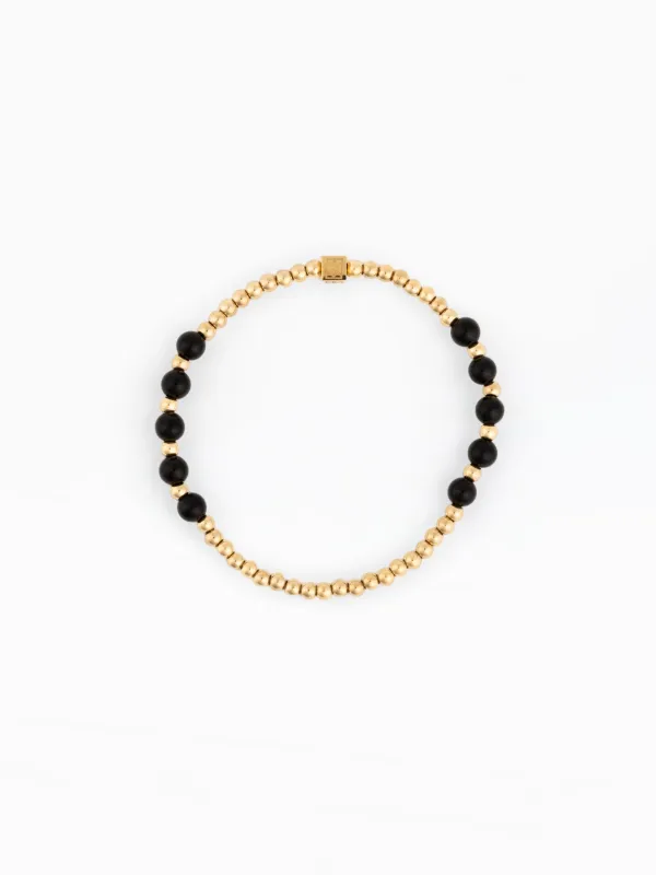 Palmer Waterproof Bracelet | Obsidian made by Michelle McDowell