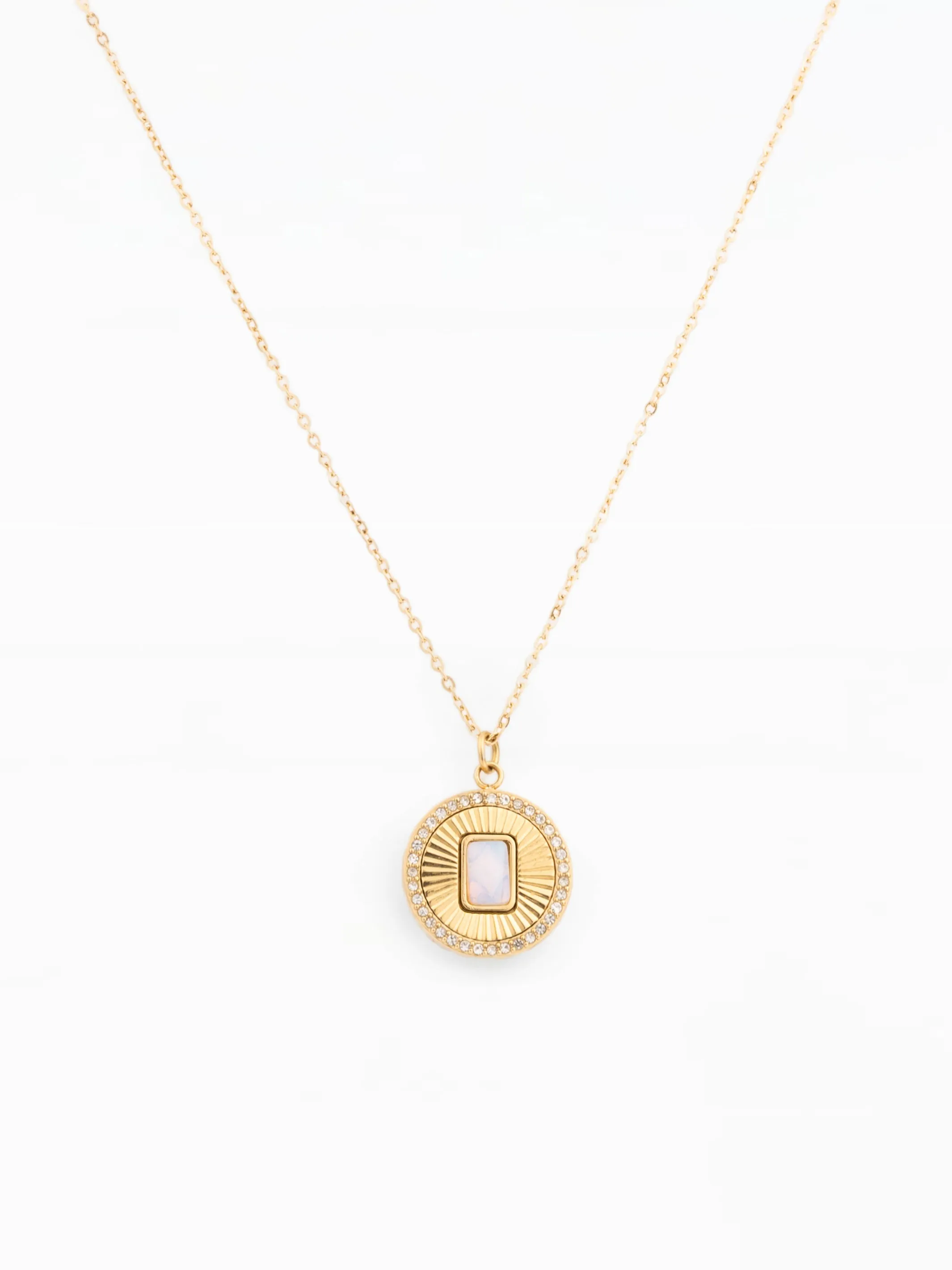 Louise Waterproof Necklace | Opalite sold by Michelle McDowell