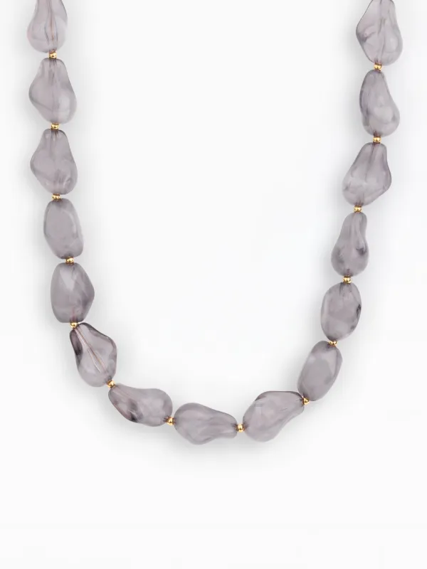 Cami Beaded Necklace | Gray made by Michelle McDowell