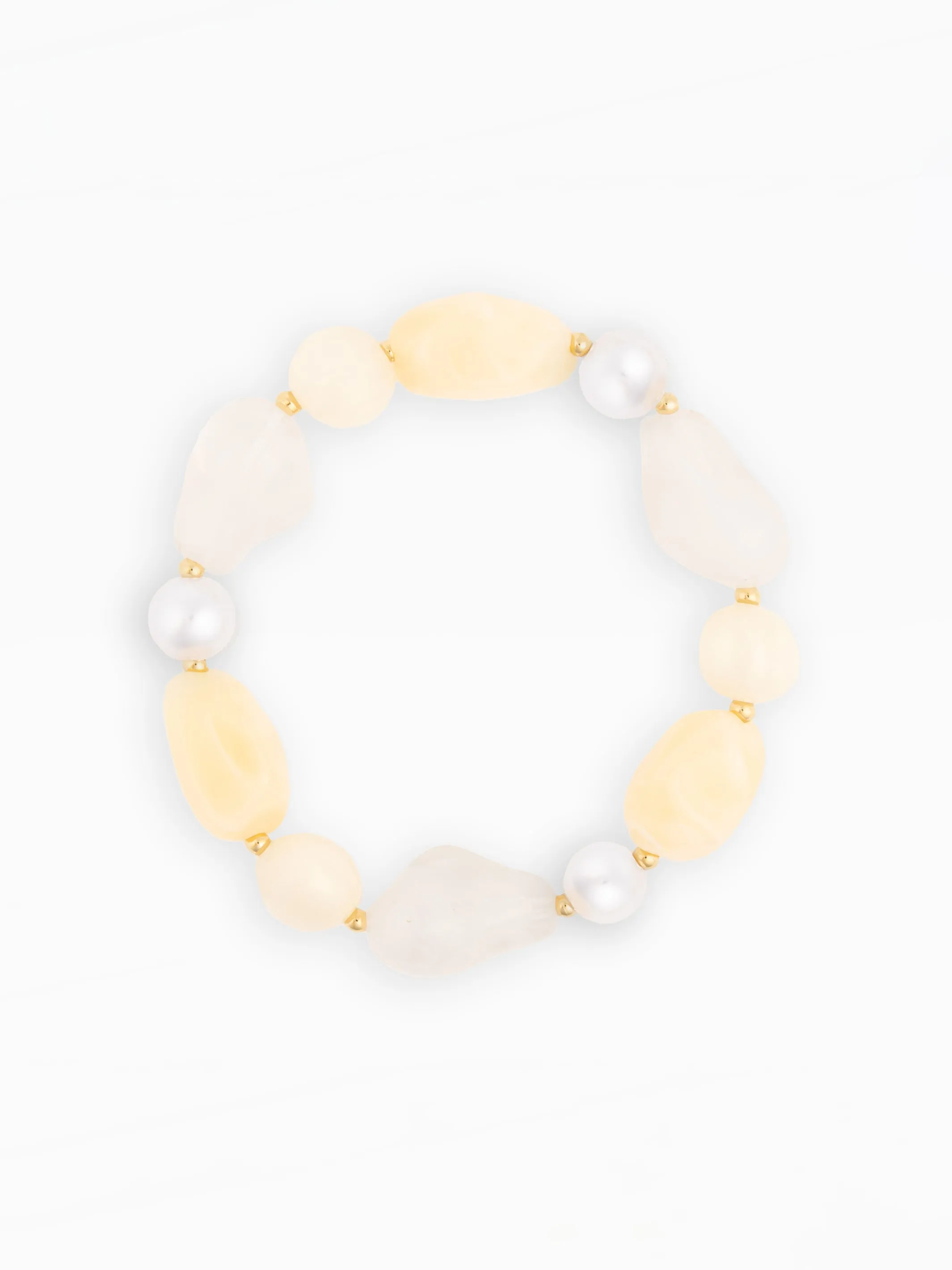 Zoe Beaded Bracelet | Cream sold by Michelle McDowell