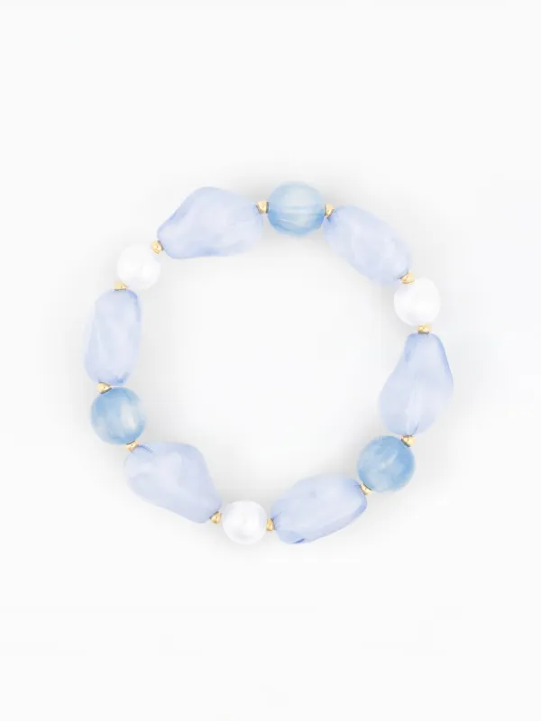 Zoe Beaded Bracelet | Blue made by Michelle McDowell