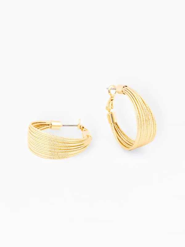 Kaylin Hoop Earrings made by Michelle McDowell