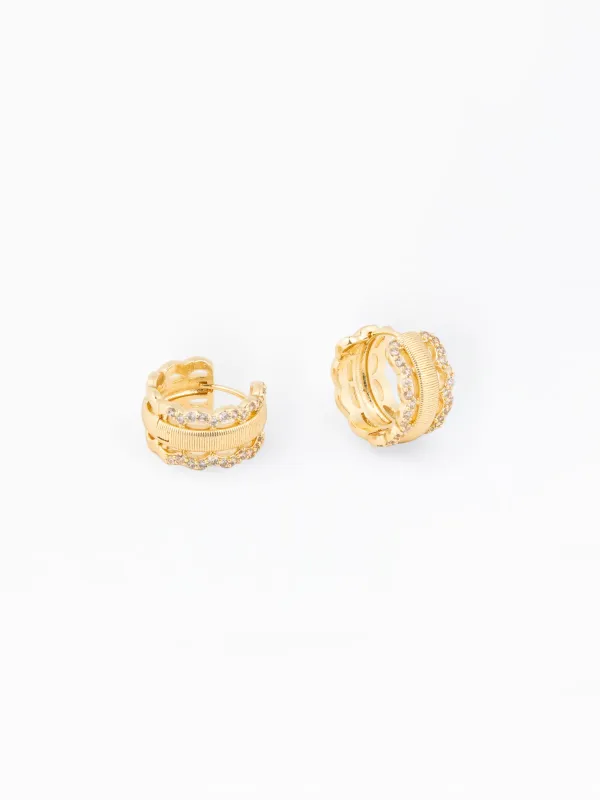 Kelsi Huggie Earrings made by Michelle McDowell