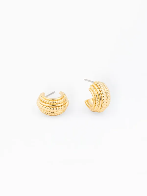 Vanessa Huggie Earrings made by Michelle McDowell