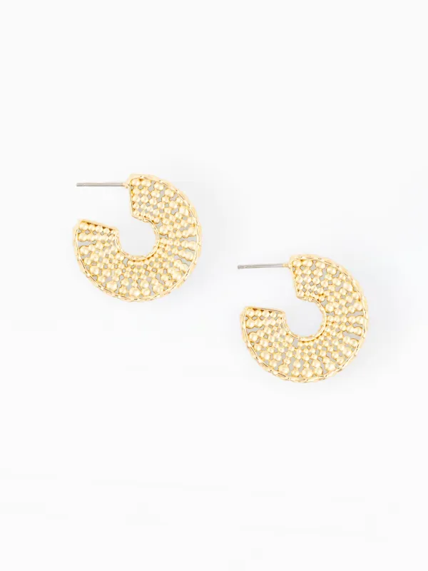 Kenna Hoop Earrings made by Michelle McDowell