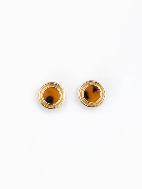 Minnie Stud Earrings | Tortoise made by Michelle McDowell