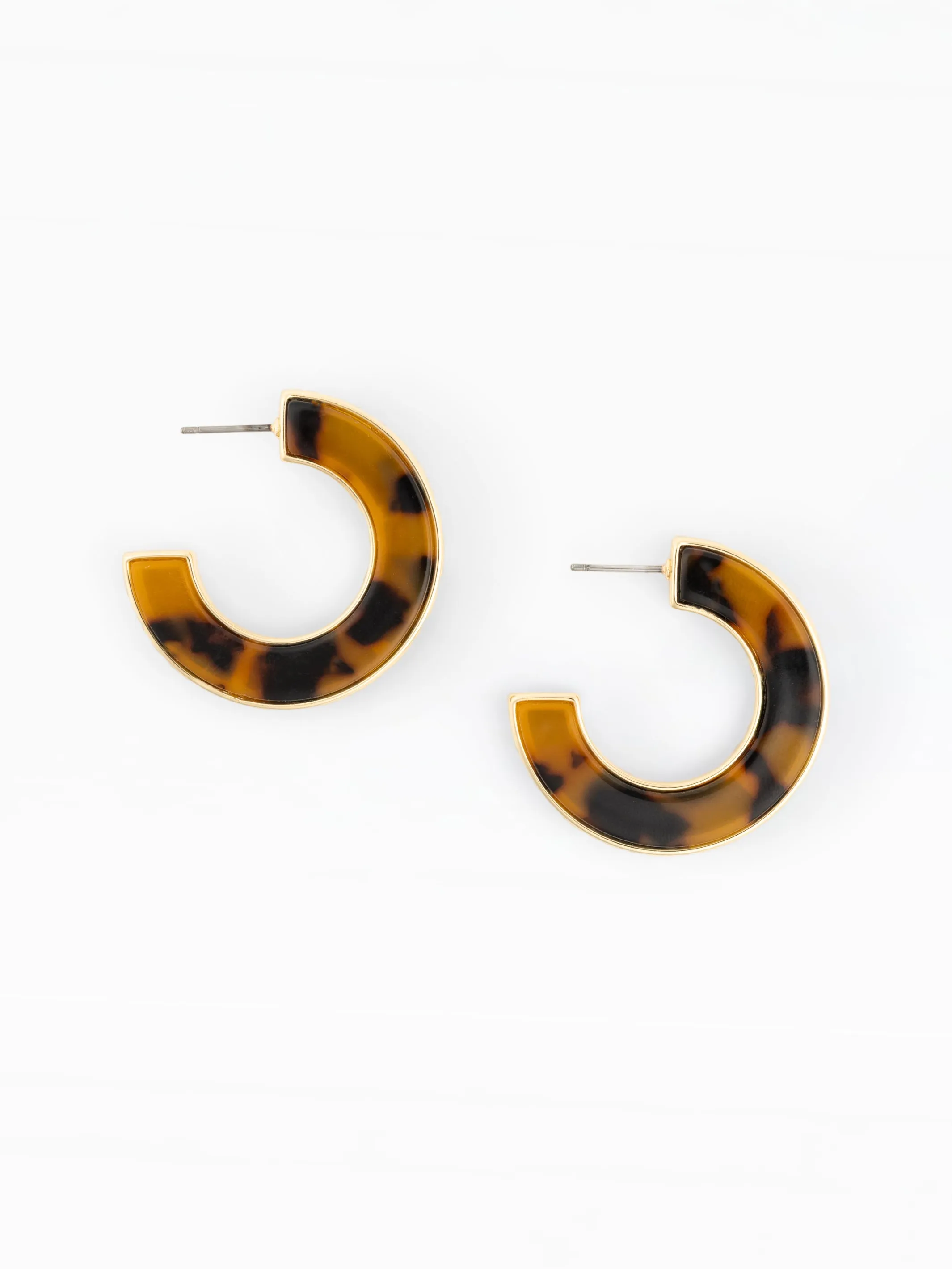 Junie Hoop Earrings | Tortoise sold by Michelle McDowell