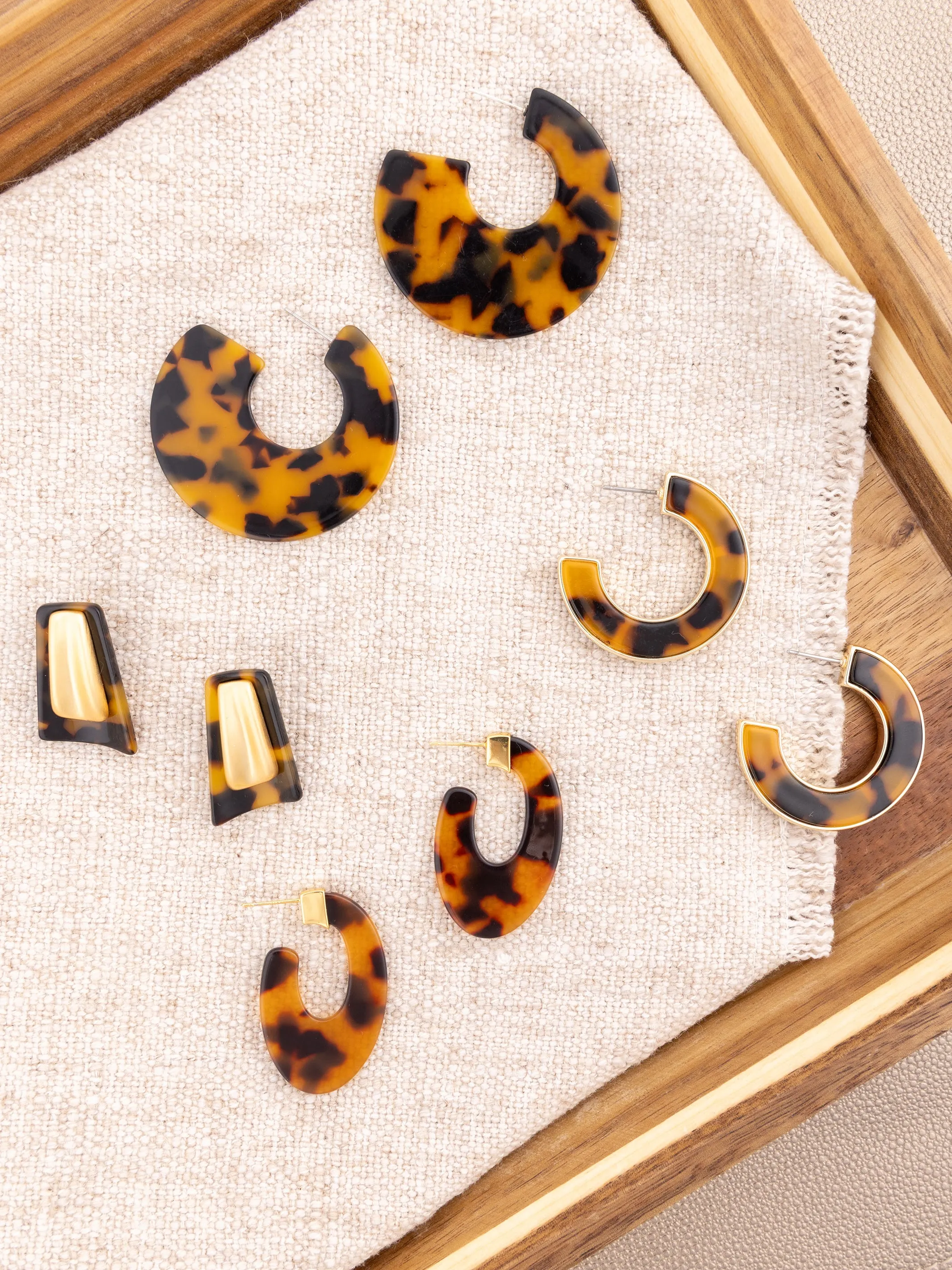 Willa Earrings | Tortoise sold by Michelle McDowell product image thumbnail 2