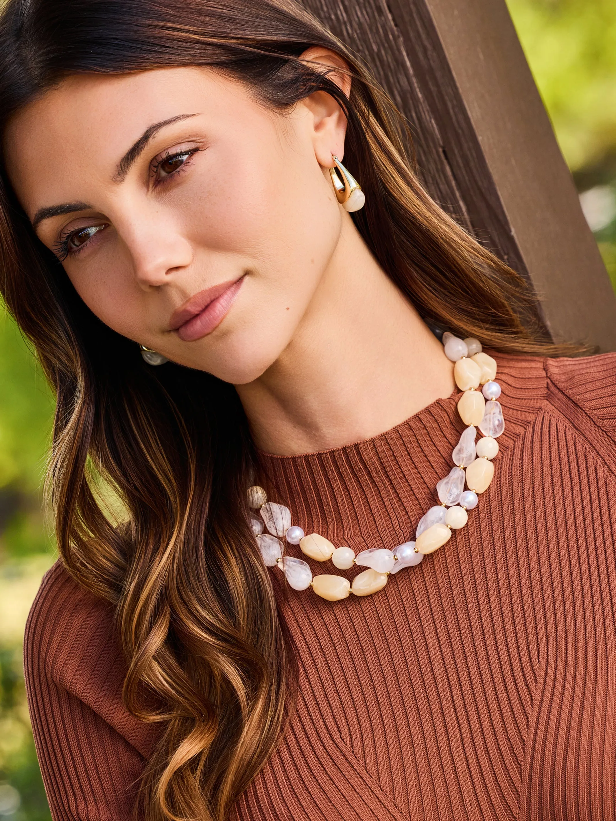Talia Earrings | Cream sold by Michelle McDowell