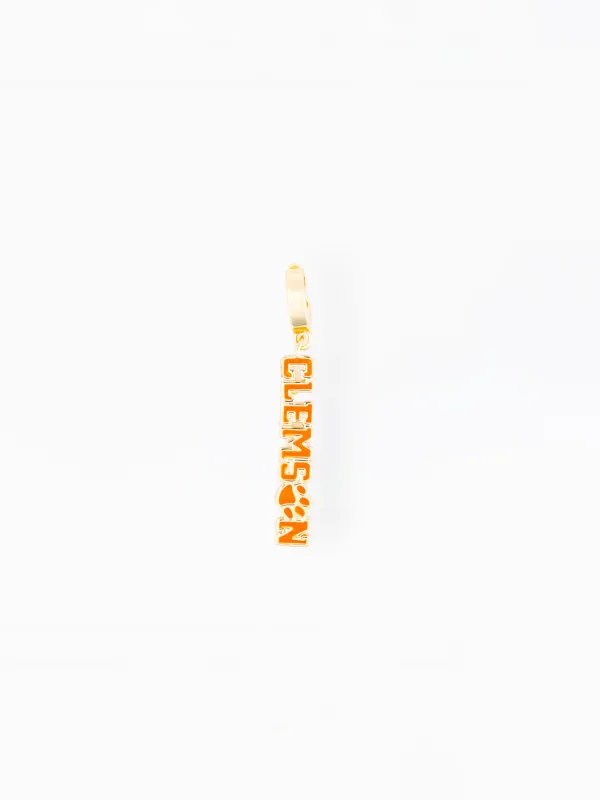 Clemson Sophie Charm made by Michelle McDowell