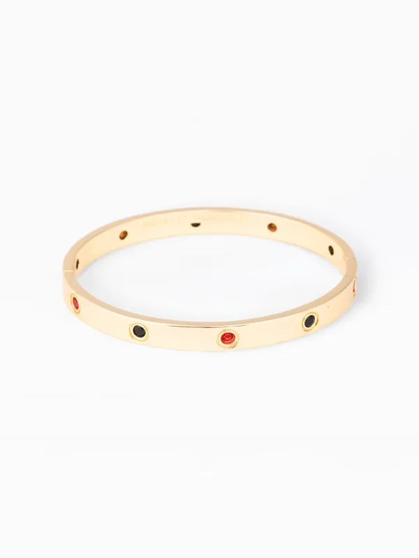 Kaylor Bangle Bracelet | Red + Black made by Michelle McDowell
