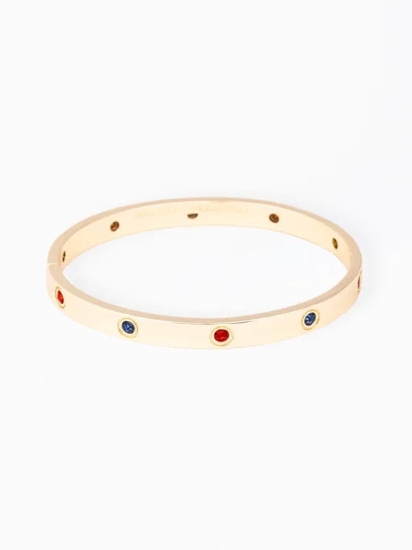 Kaylor Bangle Bracelet | Red + Blue made by Michelle McDowell