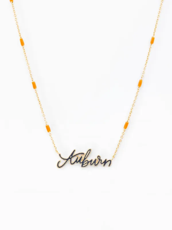 Auburn Beaded Necklace made by Michelle McDowell