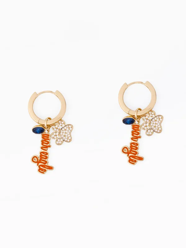 Auburn Dangle Earrings | War Eagle made by Michelle McDowell