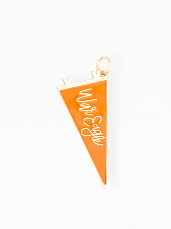 Auburn Bag Charm | War Eagle made by Michelle McDowell