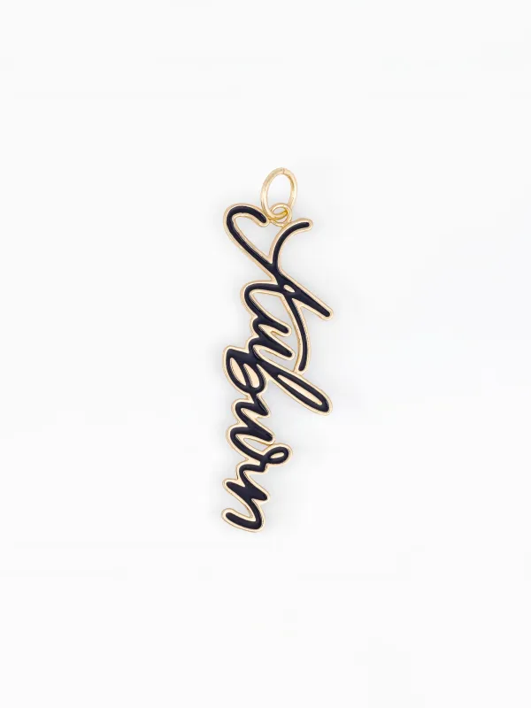 Auburn Bag Charm | Cursive made by Michelle McDowell