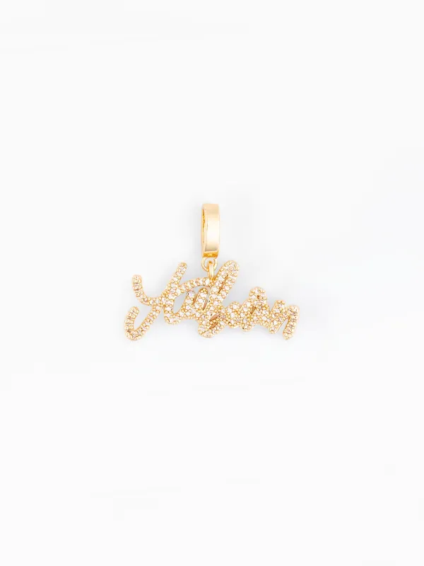 Auburn Sophie Charm | Pave Stone made by Michelle McDowell