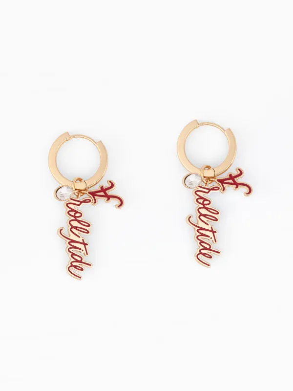Alabama Dangle Earrings | Roll Tide made by Michelle McDowell