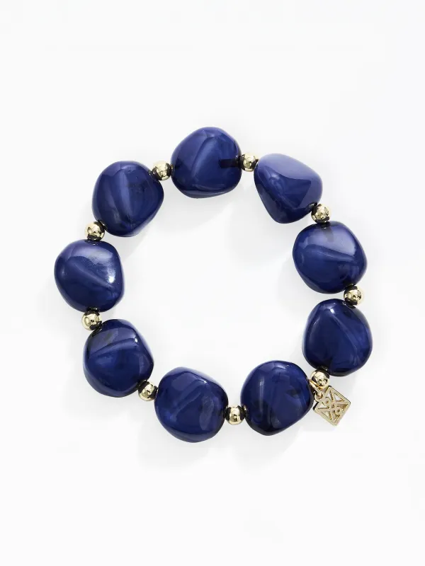 Lindon Beaded Bracelet | Blue made by Michelle McDowell