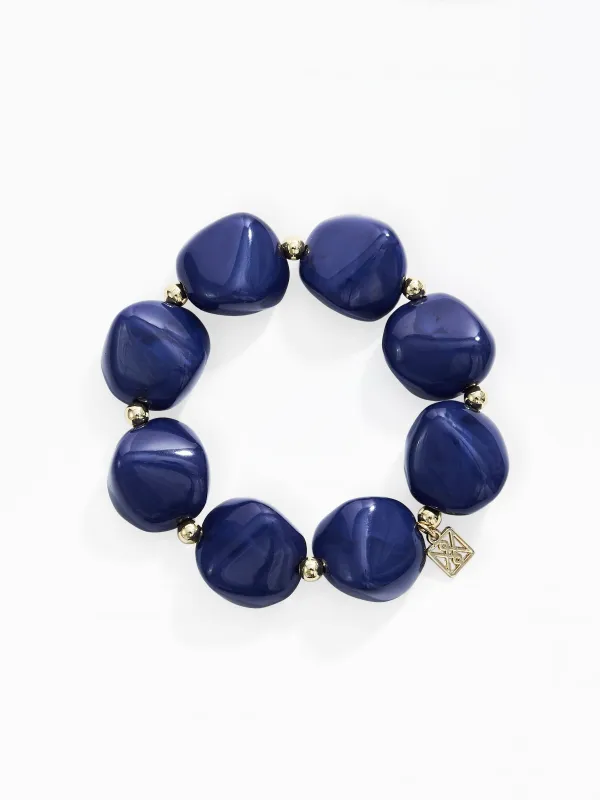 Elliott Beaded Bracelet | Blue made by Michelle McDowell