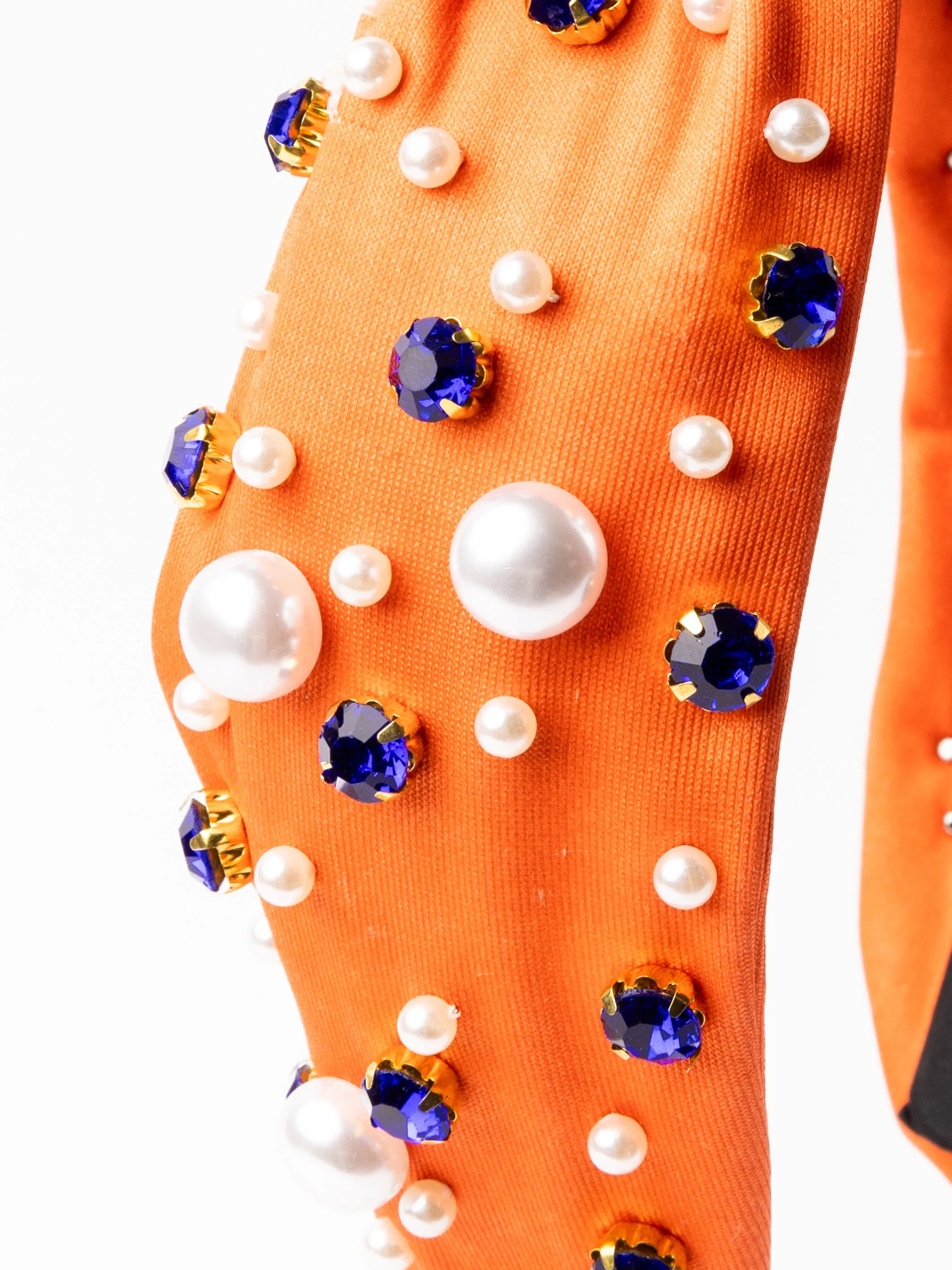 Charleigh Headband | Blue + Orange sold by Michelle McDowell product image thumbnail 2