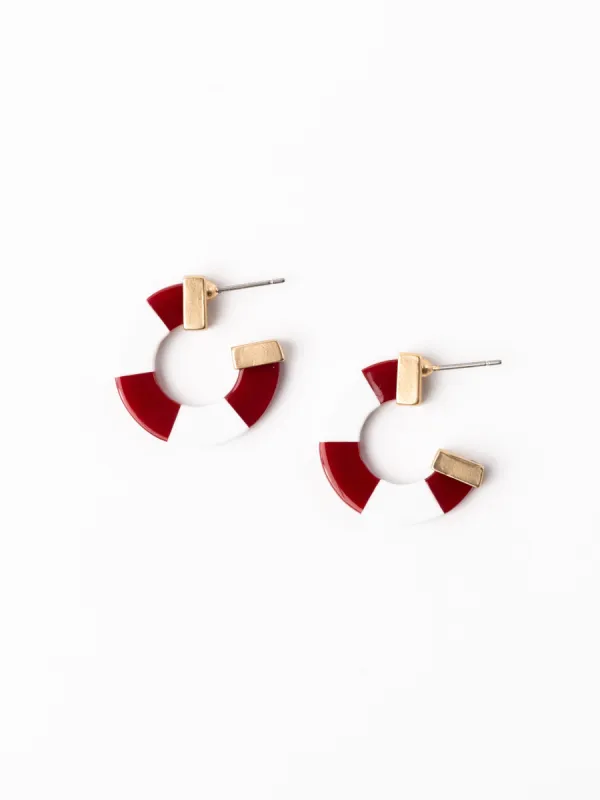 Melody Earrings | Crimson + White sold by Michelle McDowell