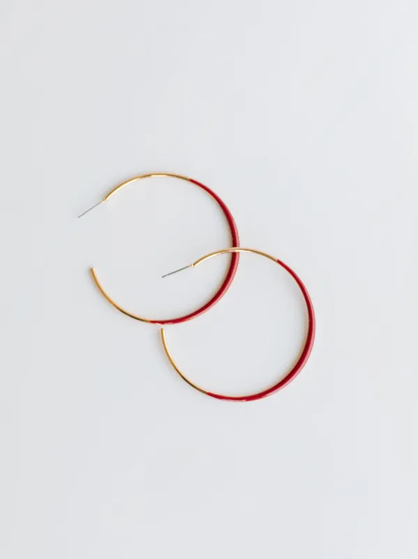 Natalie Earrings | Crimson made by Michelle McDowell