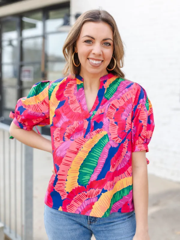 FINAL SALE - Louise Top | Showstopper Multi sold by Michelle McDowell