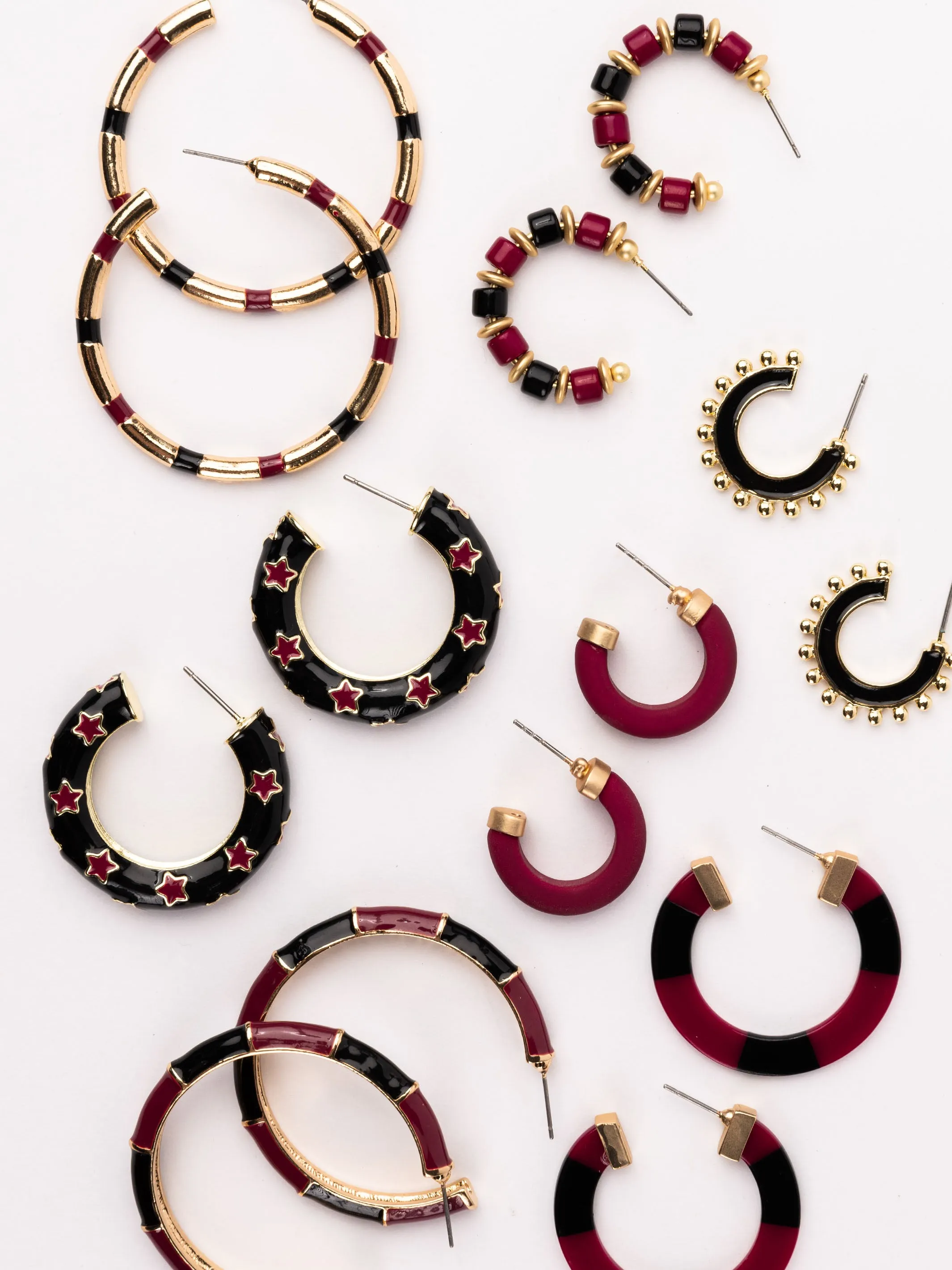 Ashlynn Earrings | Garnet + Black sold by Michelle McDowell product image thumbnail 4