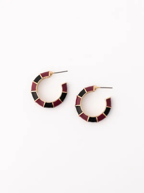 Ashlynn Earrings | Garnet + Black sold by Michelle McDowell