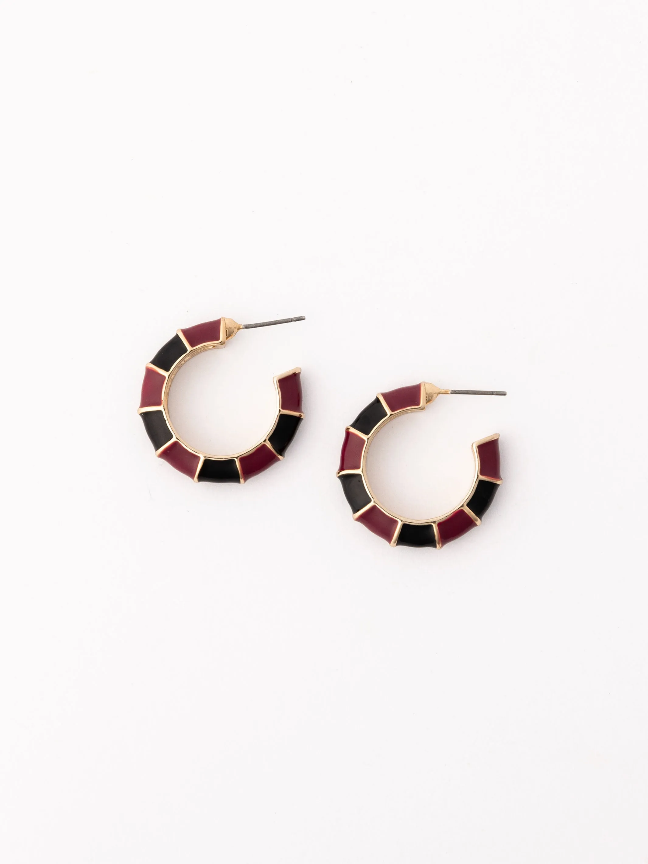 Ashlynn Earrings | Garnet + Black sold by Michelle McDowell
