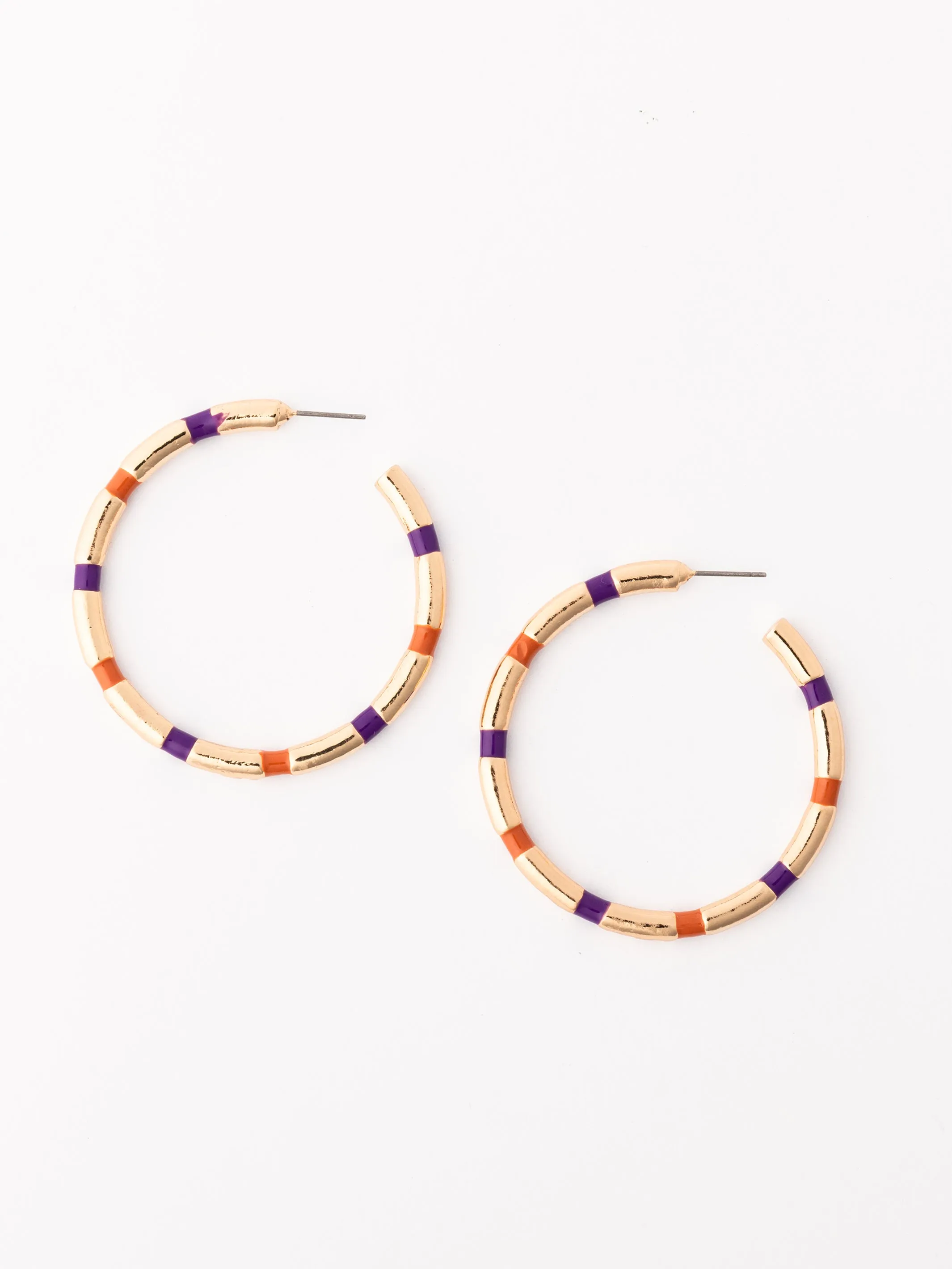 Nellie Earrings | Purple + Orange sold by Michelle McDowell product image thumbnail 3