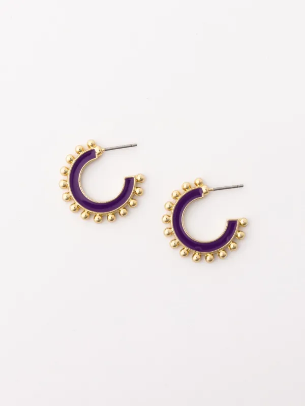 Hadley Earrings | Purple sold by Michelle McDowell