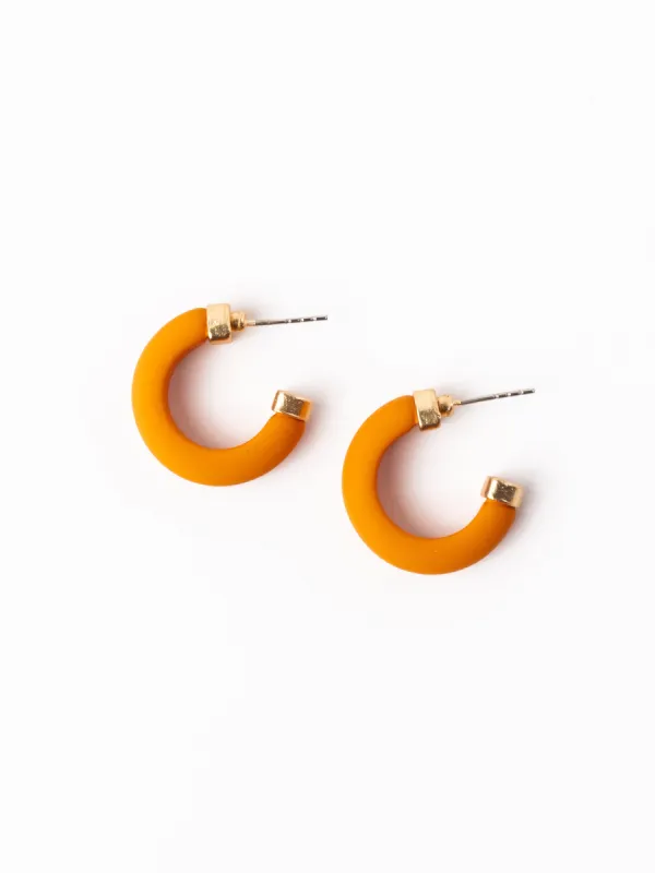 Amanda Earrings | Orange sold by Michelle McDowell