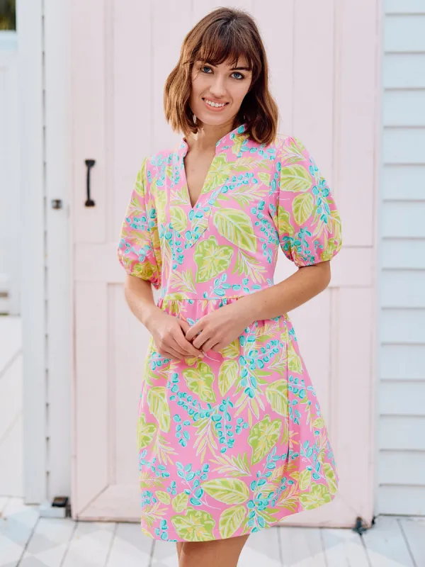 Catalina Dress | Vine Time Hot Pink sold by Michelle McDowell