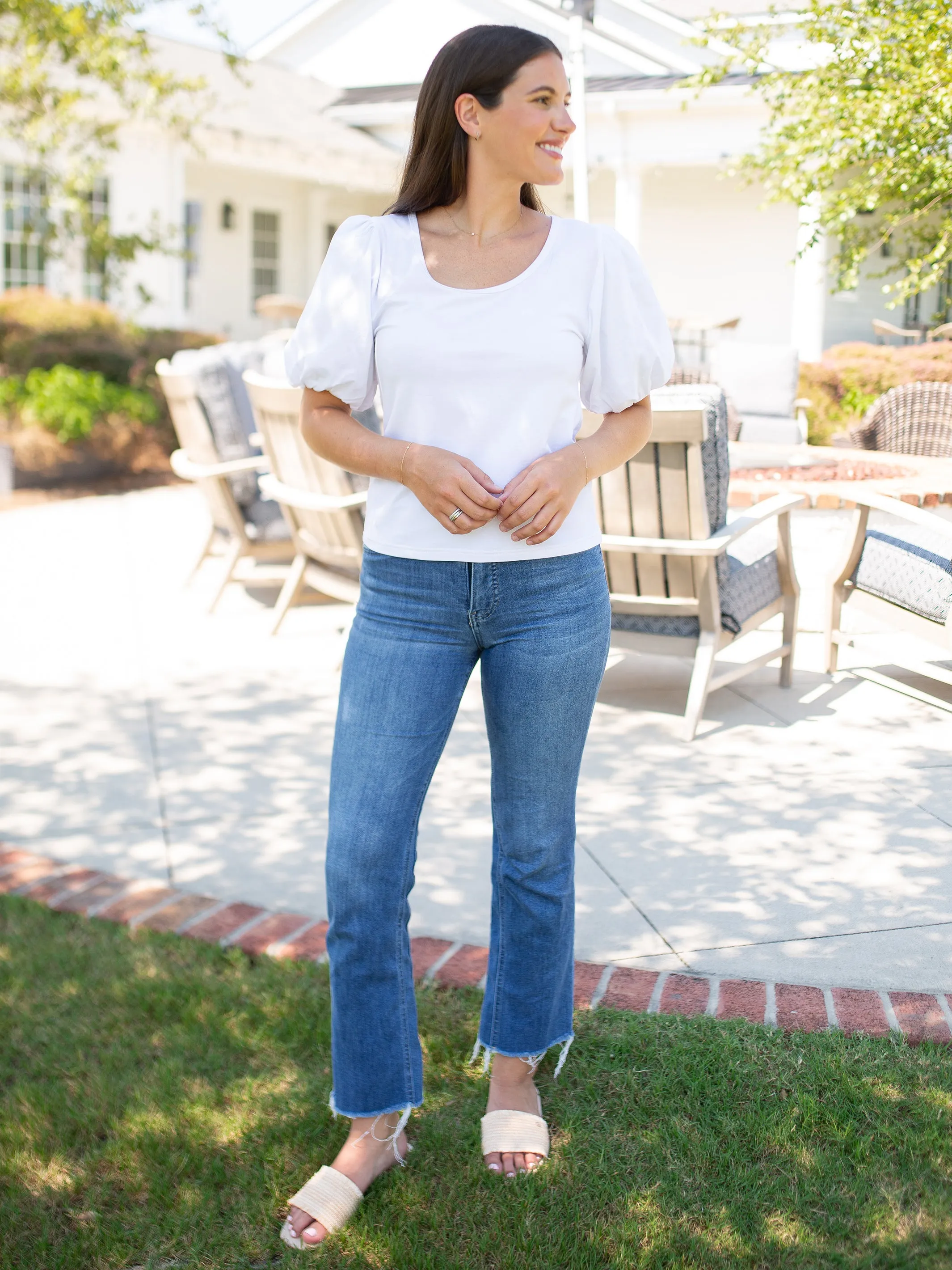 FINAL SALE - Shay Top | White sold by Michelle McDowell