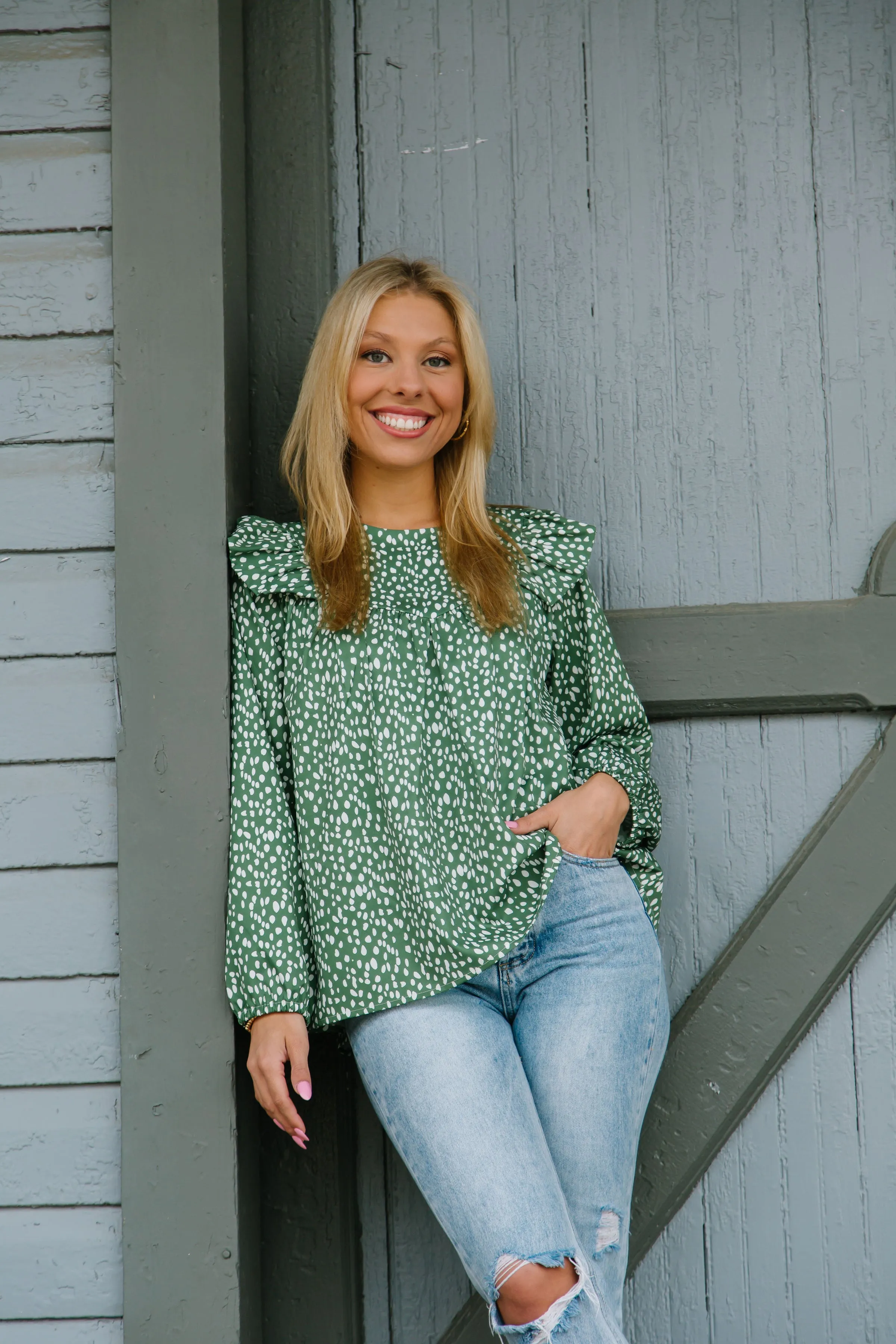 FINAL SALE - Kacey Top | Lost in the Wild Ivy sold by Michelle McDowell