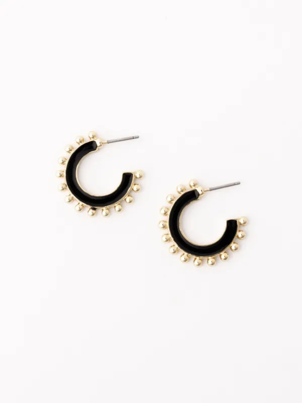 Hadley Earrings | Black sold by Michelle McDowell