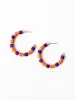 Cara Earrings | Purple + Orange sold by Michelle McDowell