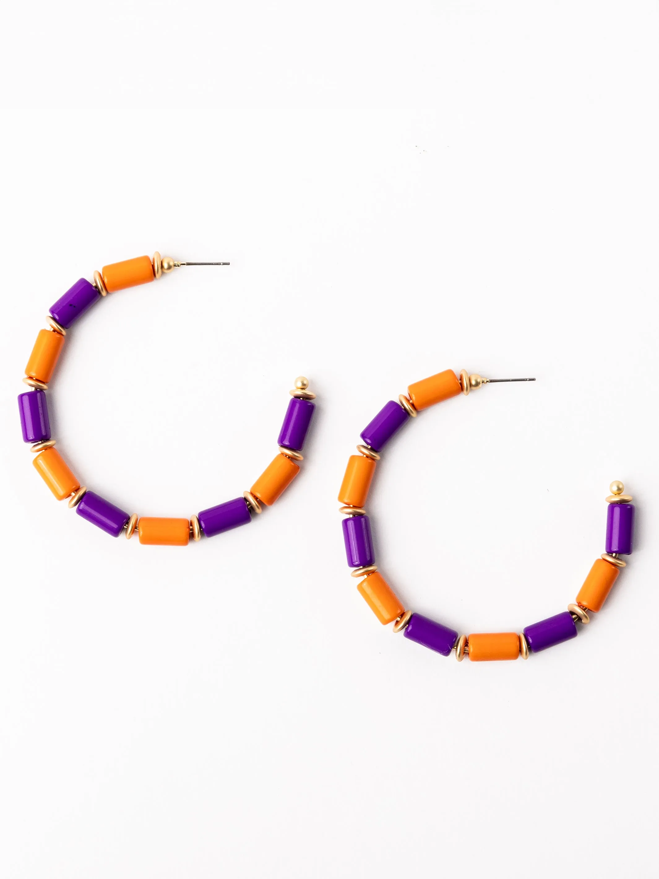 Cara Earrings | Purple + Orange sold by Michelle McDowell product image thumbnail 3