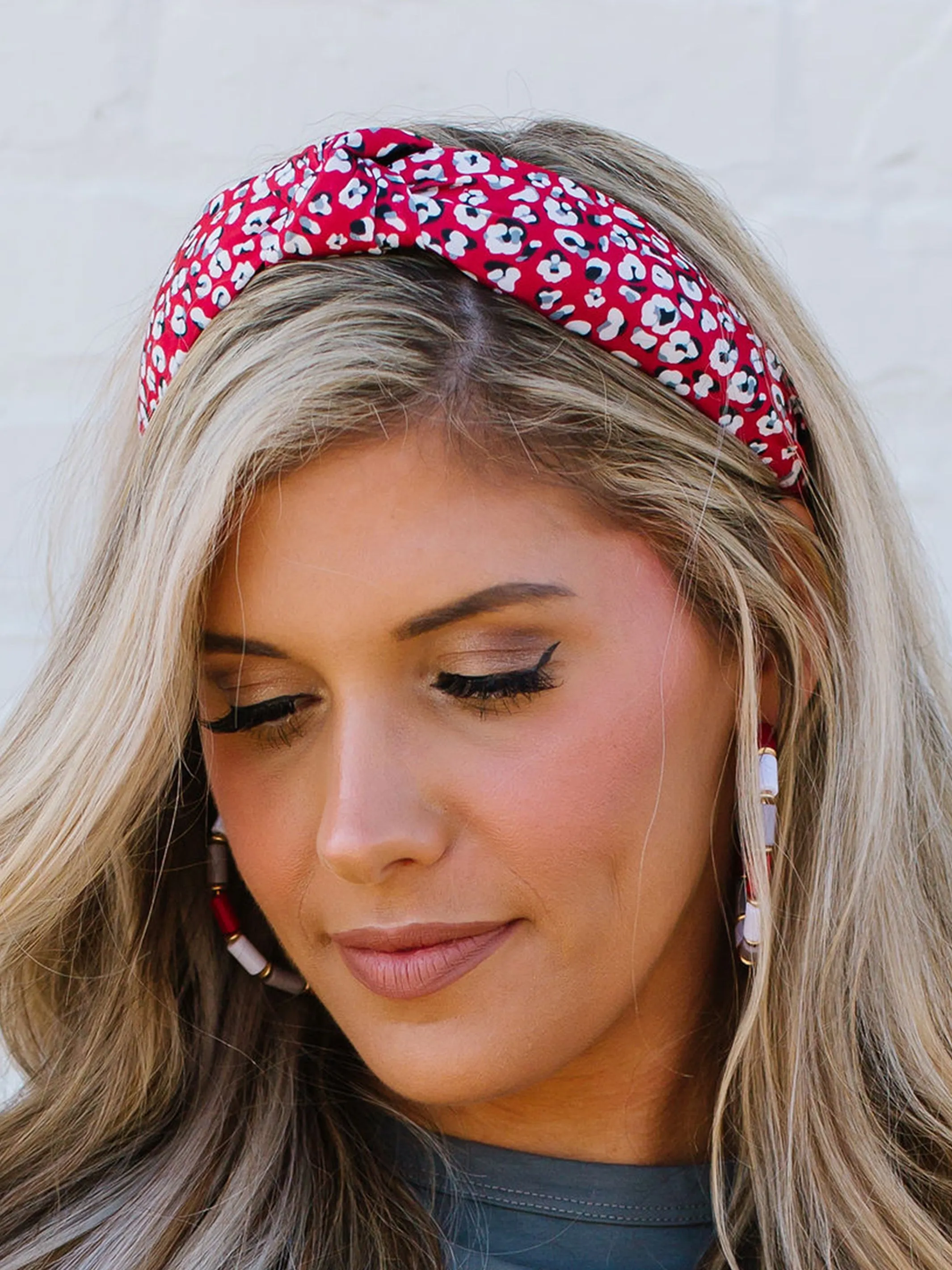 Luna Headband | Walk this Way Crimson sold by Michelle McDowell